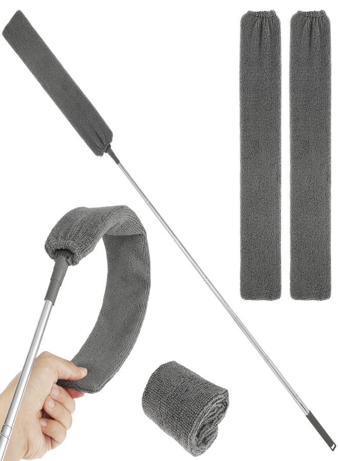 FAMIWIN Under Appliance Gap Dust Cleaner, Retractable Cleaning Gadgets for Home, 26-54 Inch Telescopic Dust Brush with Extendable Pole for Underneath Cleaning of Furniture, Fridges, Bed etc. - Image 1